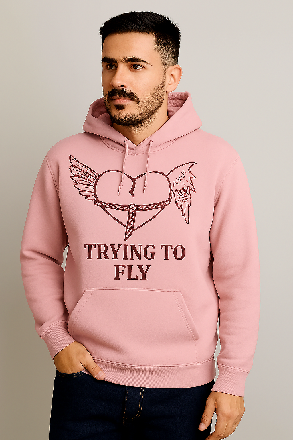Soul-Ties Hoodie-Pink (Healing)