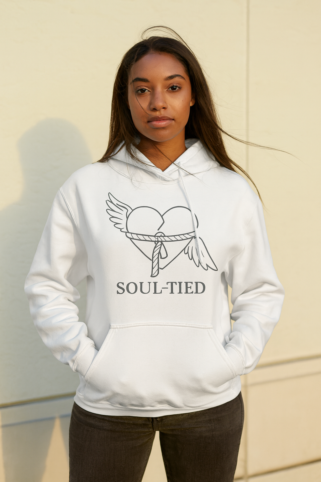 Soul-Ties Hoodie-White (Clarity)